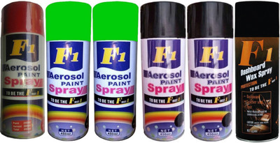 

F1 Premium Multicolor Spray Paint 450 ml(Pack of 6)