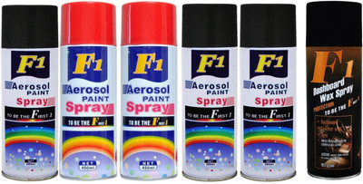 

F1 Premium Multicolor Spray Paint 450 ml(Pack of 6)