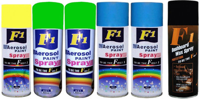 

F1 Premium Multicolor Spray Paint 450 ml(Pack of 6)