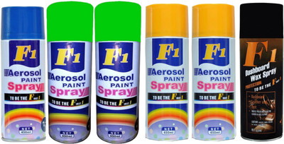 

F1 Premium Multicolor Spray Paint 450 ml(Pack of 6)
