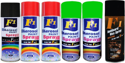 

F1 Premium Multicolor Spray Paint 450 ml(Pack of 6)