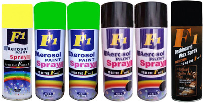

F1 Premium Multicolor Spray Paint 450 ml(Pack of 6)