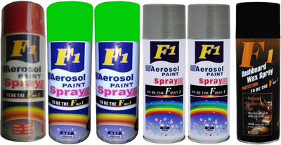 

F1 Premium Multicolor Spray Paint 450 ml(Pack of 6)