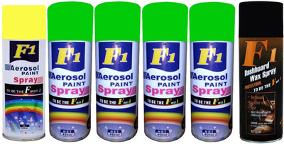 

F1 Premium Multicolor Spray Paint 450 ml(Pack of 6)