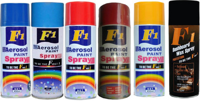 

F1 Premium Multicolor Spray Paint 450 ml(Pack of 6)