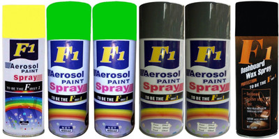 

F1 Premium Multicolor Spray Paint 450 ml(Pack of 6)