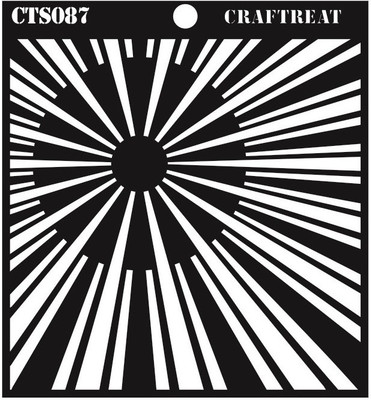 

Craftreat CrafTreat Stencil CTS087 Sun Rise Stencil(Pack of 1, 6 X 6)