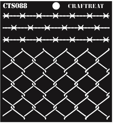 

Craftreat CrafTreat Stencil - Fence CTS088 Fence Stencil(Pack of 1, 6 X 6)