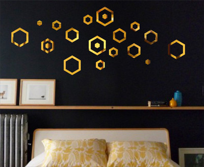 

Naveed Arts  Acrylic Sticker Sticker(Pack of 1, Gold