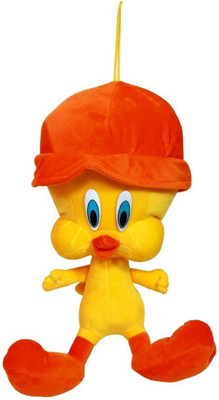 

MTC Tweety Stuffed Plush Toys Premium Quality Fabric and Tweety Cartoon Character Cushion for Kids- 32cm - 32 cm(Multicolor)