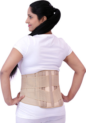 

AEPITO Lumbo Sacral belt contour (LS Belt )with double support (Waist Size 40 - 44 inch) Back Support (XL, Beige)