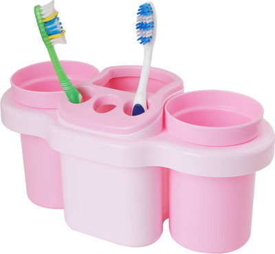 

CSM Multipurpose mountable toothbrush holder Plastic Toothbrush Holder(Pink, Wall Mount)