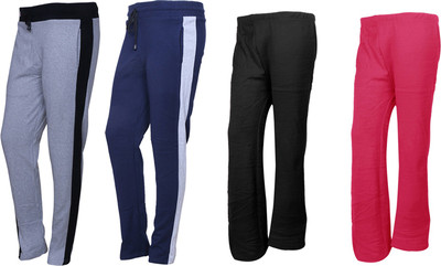 IndiWeaves Solid Women Multicolor Track Pants