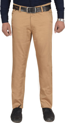 Clivemont Regular Fit Men Beige Trousers