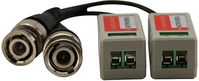 LipiWorld TV-out Cable Video Balun AHD CVI TVI Coax to UTP Cat6 Connector HD 720P 1080P CCTV BNC(Black, For Camera) available at flipkart for Rs.249