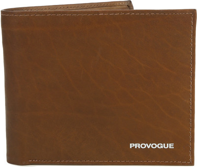 

Provogue Men Formal Brown Genuine Leather Wallet(9 Card Slots)