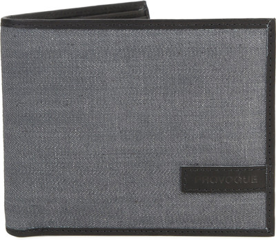 

Provogue Men Casual Black, Grey Genuine Leather, Denim Wallet(6 Card Slots), Grey & black