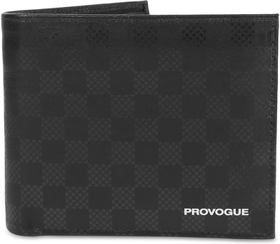 

Provogue Men Black Genuine Leather Wallet(4 Card Slots)