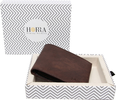 

Horra Men Brown Artificial Leather Wallet(3 Card Slots)