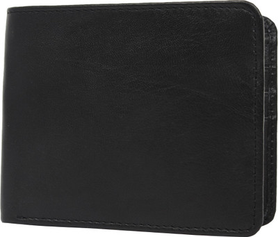 Chisel Men Black Genuine Leather Wallet(6 Card Slots)