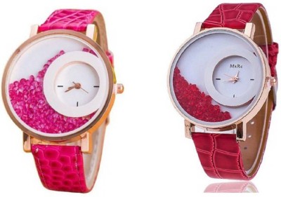 PEPPER STYLE Pink Mxre And Red Mxre Wrist Analogue Watch Girls & Womens STYLE 064 Watch  - For Girls   Watches  (PEPPER STYLE)