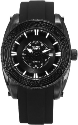 shark Sport Military Mens Silicone Band Quartz Analog Wrist Watch SAW204 Watch  - For Men   Watches  (Shark)