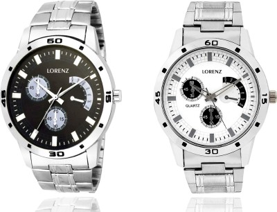 Lorenz Mk-1102A Pack of 2 Watch  - For Men   Watches  (Lorenz)