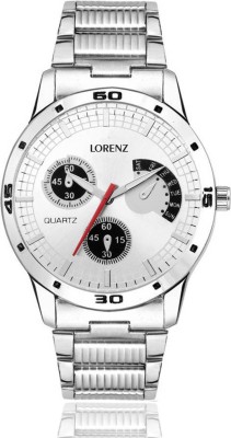 Lorenz MK-1060A Silver Dial Dummy Chrono Watch  - For Men   Watches  (Lorenz)
