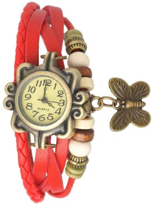 Talgo New Arrival Red Robin Season Special Butterfly Dori Red Robin Analog Dial Leather Dori Strap Watch  - For Girls   Watches  (Talgo)