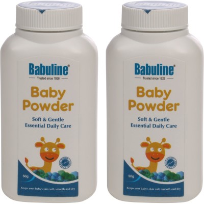 Babuline Baby Powder Mini Pack of 2(White)