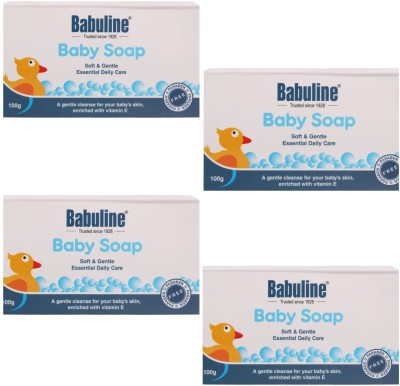 Babuline Baby Soap (Pack of 4)(White)