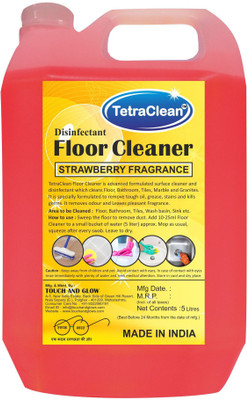 TetraClean Strawberry Disinfectant Floor Cleaner Strawberry(5 L) TetraClean Strawberry Disinfectant Floor Cleaner Strawberry(5 L)