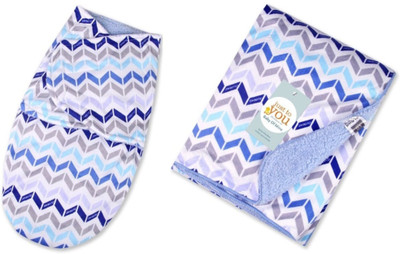 

Baby Bucket Printed  Blanket(Cotton, Blue