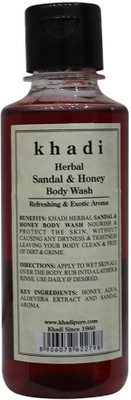 Khadi Herbal Sandal & Honey Body Wash(210 ml)