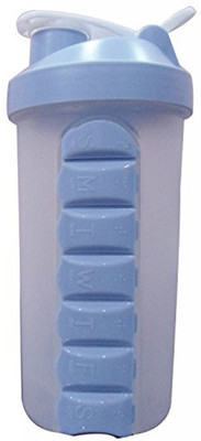 

5 O'Clock Sports Tabster Plastic Sports Shaker Bottle For Exercise/Gym/Running/ Yoga / Other Sports. 600 ml Shaker(Pack of 1, Grey)