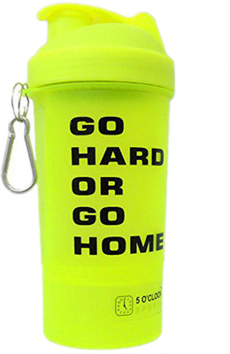 5 O'Clock Sports Tiger Shaker Water Bottle - 600 ML - Single Unit - For Gym & Protein Shakes 600 ml Shaker(Pack of 1, Green)