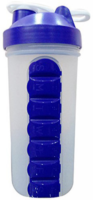 

5 O'Clock Sports Tabster Plastic Sports Shaker Bottle For Exercise/Gym/Running/ Yoga / Other Sports. 600 ml Shaker(Pack of 1, Blue)