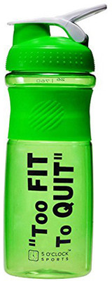 

5 O'Clock Sports Cool Spring Shaker Bottle 700 ml - Premium Quality with Sleek and Convenient Design 700 ml Shaker(Pack of 1, Green)