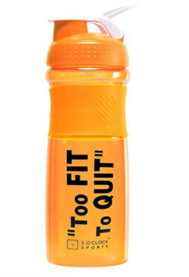 

5 O'Clock Sports Cool Spring Shaker Bottle 700 ml - Premium Quality with Sleek and Convenient Design 700 ml Shaker(Pack of 1, Orange)