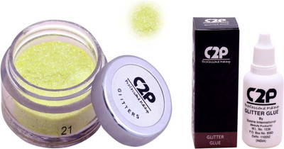 

C2P Professional Make-Up Eye Glitters and Glitter Glue Combo(Set of 2)