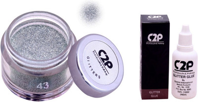

C2P Professional Make-Up Eye Glitters and Glitter Glue Combo(Set of 2)