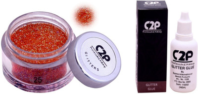 

C2P Professional Make-Up Eye Glitters and Glitter Glue Combo(Set of 2)