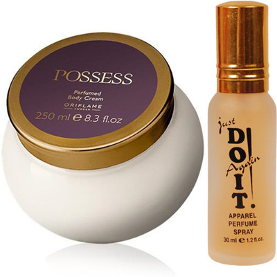 

Oriflame Sweden Possess Perfumed Body Cream 250ml With Just Do It Perfume 30ml(Set of 2)
