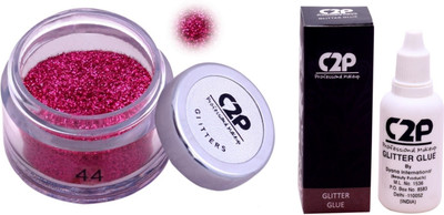 

C2P Professional Make-Up Eye Glitters and Glitter Glue Combo(Set of 2)