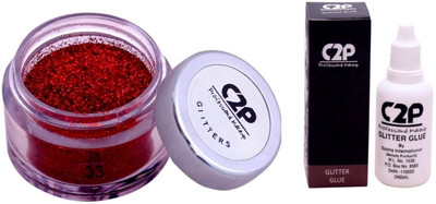

C2P Professional Make-Up Eye Glitters and Glitter Glue Combo(Set of 2)