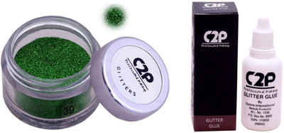 

C2P Professional Make-Up Eye Glitters and Glitter Glue Combo(Set of 2)