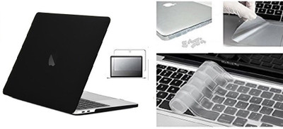 

LUKE MacBook Pro 13 Case 2016,Smooth Soft-Touch Matte Frosted Rubberized Hard Shell Cover for Apple MacBook Pro 13" inch A1706 A1708 (NEWEST Release October 2016) with Touch Bar & Touch ID + touch bar protector + dust plugs + screeh protector + keyboard g