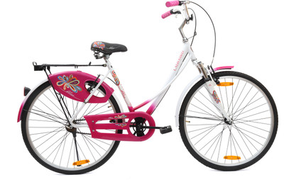 

BSA LADYBIRD BLISS FX 26 T Girls Cycle/Womens Cycle(Single Speed, White, Pink), Pink;white