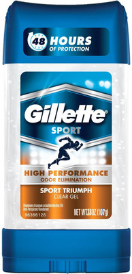 Gillette High ENDURANCE Sport Triumph Clear Gel Anti-Perspirant Deodorant Stick - For Men(107 g) available at flipkart for Rs.577