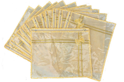 

Indi Bargain Solid Non woven single saree cover(Yellow)